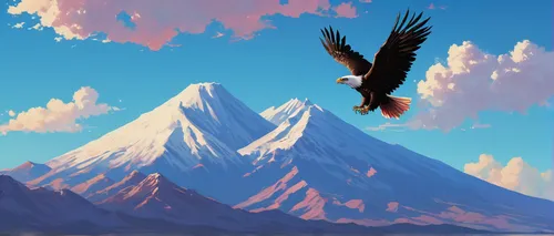 eagle illustration,iztlacihuatl,mount taranaki,mongolian eagle,stratovolcano,bald eagle,taranaki,bald eagles,eagle,chimborazo,alpine chough,eagle drawing,uyuni,cotopaxi,american bald eagle,nepal,kamchatka,the spirit of the mountains,patagonia,mountain,Conceptual Art,Fantasy,Fantasy 32