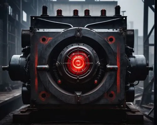 train engine,glowing red heart on railway,steam icon,steam machine,electric generator,robot eye,gas compressor,steam power,steam engine,ghost locomotive,generators,tank cars,industrial security,cog,generator,steam logo,steam machines,machinery,steam locomotives,electric locomotive,Illustration,Retro,Retro 23