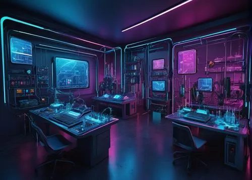 computer room,laboratory,spaceship interior,the server room,ufo interior,cyberpunk,lab,study room,mainframes,computerized,research station,computer workstation,cyberscene,computerworld,computation,synth,cyberia,cybertown,laboratories,computerize,Illustration,Abstract Fantasy,Abstract Fantasy 16