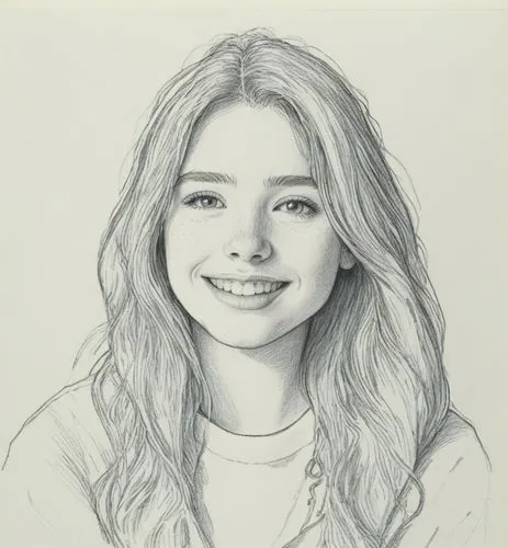 女生，黑白，素描，白色衬衫,black and white pograph of  smiling with messy ponytails,girl portrait,kiernan,poki,girl drawing,moretz,gavrilova,Illustration,Black and White,Black and White 13