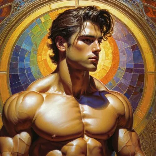 michelangelo,the archangel,heroic fantasy,wolverine,muscle icon,god of thunder,sun god,archangel,joseph,power icon,greek god,nataraja,male character,muscle man,god,metatron's cube,body building,perseus,benediction of god the father,muscular