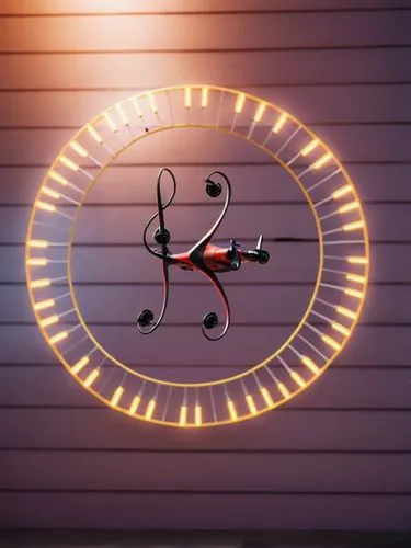 wall clock,neon sign,music note frame,light sign,clock,music note,Photography,General,Commercial