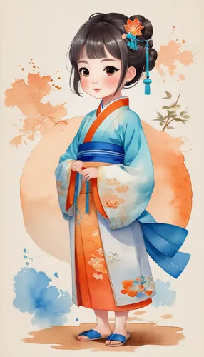 hanbok,oriental girl,mukimono,geisha girl,spring festival,kimono,traditional,oriental princess,plum blossoms,geisha,apricot blossom,japanese floral background,plum blossom,rice paper,oriental,kimonos,korean culture,tea ceremony,goki,kimono fabric,Illustration,Japanese style,Japanese Style 01