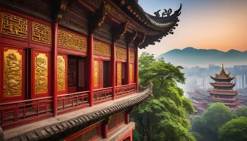 wudang,hall of supreme harmony,jingshan,asian architecture,buddhist temple,yunnan,hanging temple,qingcheng,rinchen,palyul,qingming,hushan,yenching,taoist,tigers nest,teahouses,hengdian,lijiang,confucianism,xingshan,Art,Classical Oil Painting,Classical Oil Painting 27