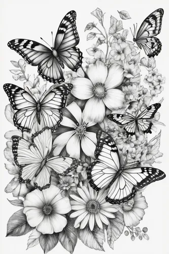 butterfly floral,butterfly background,butterfly pattern,butterfly vector,butterflies,butterfly clip art,flowers png,butterfly white,butterfly digital paper,botanical print,hesperia (butterfly),tropical butterfly,butterfly,moths and butterflies,flutter,butterfly effect,butterfly wings,butterflay,white butterflies,julia butterfly,Illustration,Black and White,Black and White 30