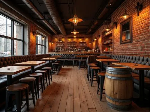 taproom,brewpub,barrelhouse,brewhouse,wine tavern,barleycorn,wine bar,gastropub,bar stools,brewpubs,steamworks,headhouse,clover hill tavern,sutler,wine barrels,alehouse,cooperage,brasseries,schlafly,lumberyard,Photography,General,Realistic