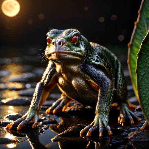 with the full moon, shining brightly, on an apocalyptic night,water frog,pond frog,bull frog,chorus frog,plains spadefoot,pacific treefrog,litoria fallax,frog background,wood frog,running frog,frog fi