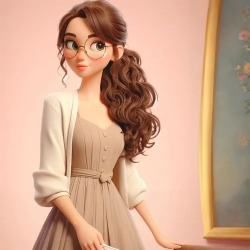 princess anna,vintage dress,cute cartoon character,fashion doll,princess sofia,doll dress,fairy tale character,rapunzel,dress doll,a girl in a dress,disney character,ball gown,romantic look,vintage girl,vintage doll,disney rose,cute cartoon image,fashion dolls,dressmaker,girly