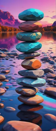 As the sun sets, how can I capture the beauty of balancing stones by a serene river?,balanced pebbles,background with stones,stacked rocks,stacking stones,stack of stones,stacked stones,stacked rock,r