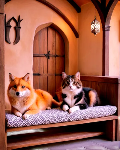 vintage cats,corgis,loaves,two cats,georgatos,cats on brick wall,kitties,catterns,gatos,loungers,cattery,footstools,oktoberfest cats,cat's cafe,felines,cat family,cat frame,persians,bunk beds,familiars,Illustration,Realistic Fantasy,Realistic Fantasy 42