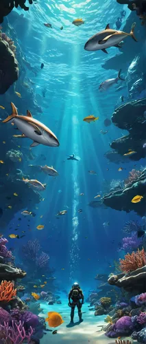 underwater background,underwater landscape,scuba,aquarium,under the sea,ocean underwater,undersea,under sea,underwater world,ocean background,ocean floor,marine tank,cartoon video game background,underwater oasis,marine life,coral reef,under the water,aquatic,coral guardian,aquatic life,Conceptual Art,Sci-Fi,Sci-Fi 06