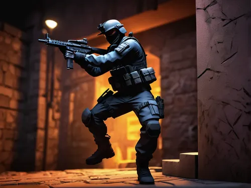 vigil,swat,mercenary,interrogation point,grenadier,mute,ballistic vest,sledge,sniper,interrogation,wall,assault rifle,fuze,3d figure,army men,shooter game,scorpion,submachine gun,dissipator,3d render,Unique,Paper Cuts,Paper Cuts 10