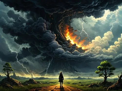 fantasy picture,tormenta,thunderclouds,epic sky,dramatic sky,storm clouds,Conceptual Art,Daily,Daily 09