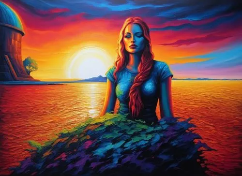 inanna,amphitrite,nereids,ariadne,atlantica,fathom,fantasy art,ladyland,dubbeldam,fantasy picture,nereid,girl on the dune,andromeda,oil painting on canvas,mermaid background,tuatha,naiad,danxia,girl with a dolphin,sundancer,Illustration,Realistic Fantasy,Realistic Fantasy 25