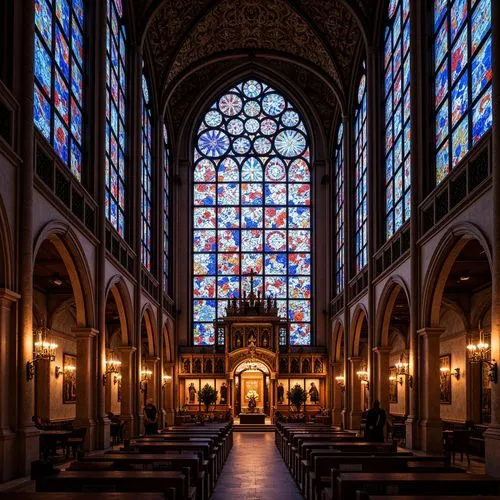 stained glass windows,stained glass,stained glass window,transept,church windows,duomo,gesu,interior view,pieterskerk,cathedral,presbytery,verkerk,aachen cathedral,kerk,the interior,parishat,liguori,interior,ecclesiastici,sanctuary