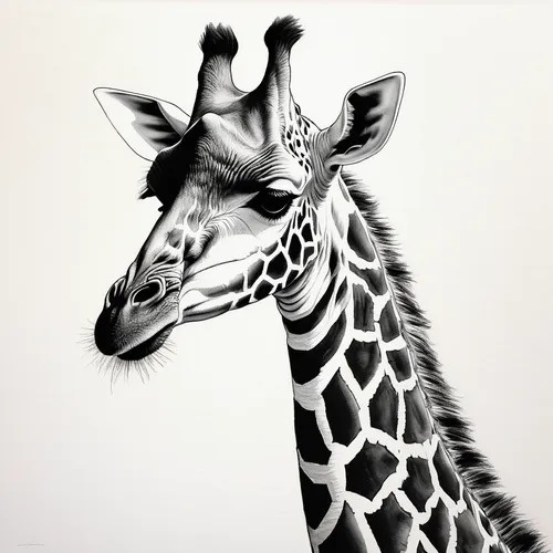 animal portrait,giraffe,giraffidae,line art animals,whimsical animals,zebra,diamond zebra,line art animal,giraffes,two giraffes,serengeti,burchell's zebra,anthropomorphized animals,geometrical animal,etosha,fauna,zebra pattern,giraffe plush toy,pencil art,exotic animals,Art,Artistic Painting,Artistic Painting 24