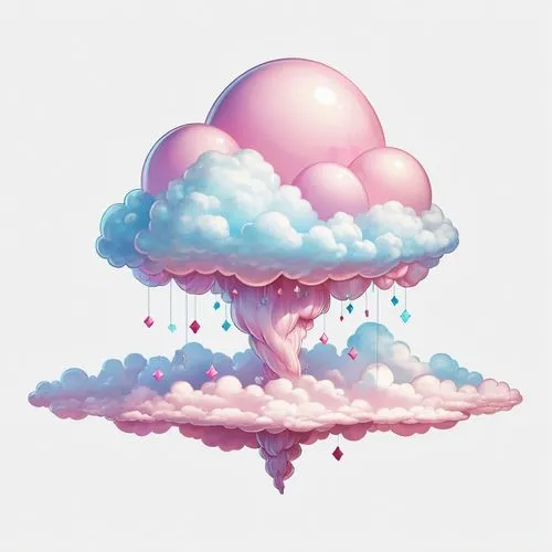 cloud mushroom,cloudburst,cloudmont,cloudbase,raincloud,rain cloud,Illustration,Abstract Fantasy,Abstract Fantasy 11