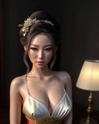 Mysterious geisha, highly detailed, realistic, best quality, perfect proportion,,oriental princess,vintage asian,oriental girl,asian woman,geisha girl,japanese woman,geisha,asian costume,asian vision,