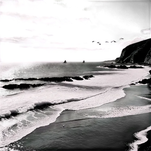 dark beach,seascapes,black beach,seascape,surfrider,beach landscape,pigeon point,sand coast,shorelines,coastwatchers,morningtide,beachhead,funston,beachfronts,seashore,rockaway,plage,beach scenery,beachcombing,shore line,Illustration,Black and White,Black and White 33