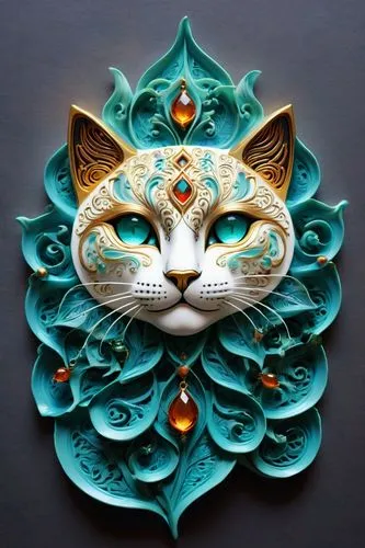 chinese pastoral cat,decorative art,lucky cat,wall plate,ornament,wood carving,decorative plate,decorative element,glass painting,enamelled,decorative fan,feline,chinese art,art deco ornament,paper art,wall decoration,cat vector,rangoli,door knocker,japanese art,Conceptual Art,Oil color,Oil Color 02