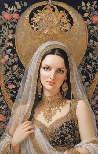 the prophet mary,the bride,the angel with the veronica veil,bridal,mantilla,dead bride