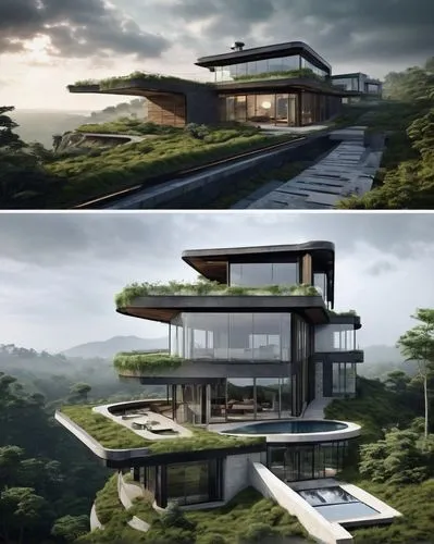 3d rendering,modern house,dunes house,modern architecture,renderings,futuristic architecture,snohetta,cube house,dreamhouse,cubic house,cantilevered,forest house,renders,cube stilt houses,asian architecture,prefab,beautiful home,tropical house,luxury property,amanresorts,Conceptual Art,Fantasy,Fantasy 33