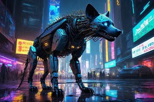 cyberpunk,doberman,stray dog,posavac hound,street dog,gsd,laika,stray dogs,jagdterrier,rain cats and dogs,eurohound,dog street,vigilant dog,dog,smaland hound,dog illustration,russo-european laika,jackal,constellation wolf,canine,Conceptual Art,Daily,Daily 28