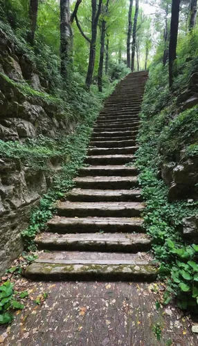 Steps leading to La Verna, Tuscany, Italy (Franciscan sanctuary),stone stairway,steps,winding steps,stone stairs,climb up,stairway to heaven,trifels,step,gordon's steps,stairway,uphill,steps carved in