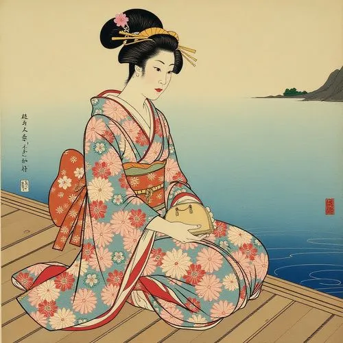 uemura,ukiyoe,utamaro,maiko,geishas,kunisada,cool woodblock images,japanese woman,geisha girl,woman sitting,japanese art,geisha,utagawa,kuniyoshi,yasunari,shigemasa,harunobu,kamiizumi,arhats,omotoyossi