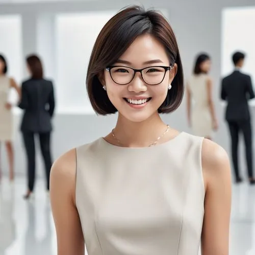 essilor,blur office background,sales person,bussiness woman,customer service representative,businesswoman,Unique,3D,Panoramic