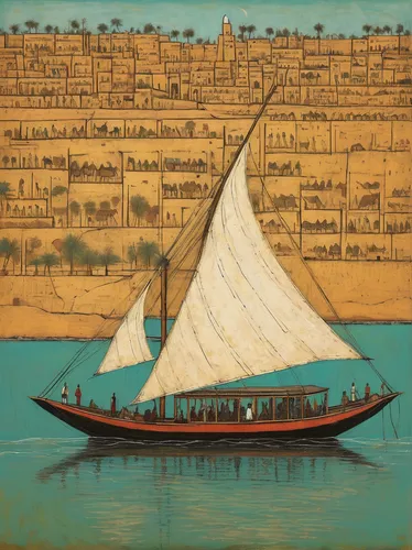 The Nile River, the world's longest, runs through Egypt.,aswan,felucca,dhow,nile river,river nile,the cairo,lily of the nile,long-tail boat,boat landscape,dubai creek,caravel,water transportation,nile