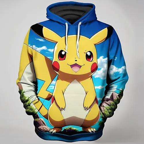 Anime hoodie with pokemon printed on it,pika,hoodie,pulli,pichu,pikachu,hoodies,pokemon,hipotecario,gimmie,windbreaker,pixaba,buys,ordered,kadabra,sweatshirt,springmann,anime japanese clothing,gimme,w