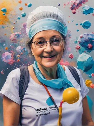 woman with ice-cream,dental hygienist,pastry chef,cake decorating supply,the festival of colors,confectioner,the color run,painting technique,woman holding pie,microbiologist,italian painter,social,medical illustration,painter,cake decorating,house painter,artist portrait,portrait background,cake smash,elderly lady,Illustration,Paper based,Paper Based 04