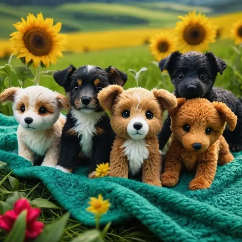 cute animals,puppies,blanket of flowers,color dogs,cuddly toys,pet vitamins & supplements,rescue dogs,stuffed animals,playing puppies,flower blanket,cute puppy,dog toys,dog photography,small animals,d