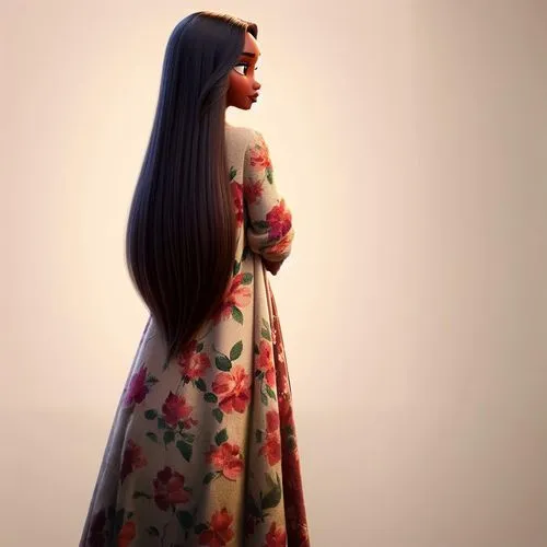 rapunzel,girl in a long dress from the back,the long-hair cutter,oriental longhair,mulan,girl in a long dress,tiana,long hair,jasmine blossom,smooth hair,long dress,jasmine,hanbok,tangled,girl from th