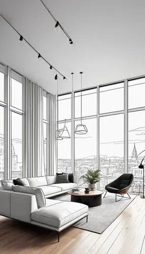 modern living room,interior modern design,modern room,living room,contemporary decor,livingroom,modern decor,home interior,modern minimalist lounge,loft,3d rendering,apartment lounge,interior design,penthouses,search interior solutions,lofts,sky apartment,interior decoration,apartment,modern style,Illustration,Black and White,Black and White 04