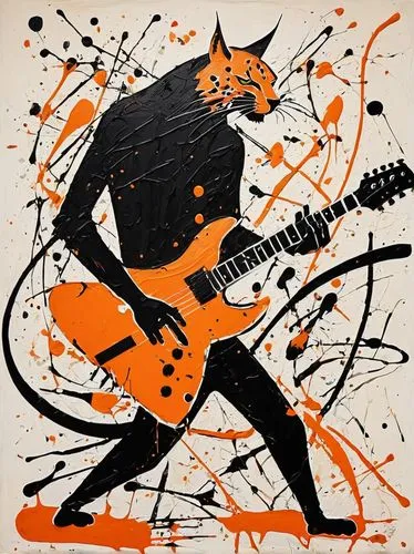 thundercat,vector illustration,cat vector,vector art,vector graphic,electric guitar,wolfman,devil,halloween vector character,vector design,painted guitar,vector image,rock music,punk,werewolf,guitar player,pagan,guitar solo,werewolves,thrash metal,Art,Artistic Painting,Artistic Painting 42