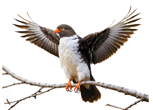 Large bird, majestic wingspan, white feathers, orange beak, sharp eyes, perched on branch, morning sunlight, soft focus, shallow depth of field, warm color tone, cinematic lighting, 3/4 composition, c