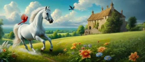 white horse,a white horse,unicorn background,licorne,fantasy picture,white horses,pegasi,landscape background,shadowfax,lipizzan,fantasy art,equine,pegasys,unicorn art,beleriand,beautiful horses,arabian horse,pegaso,skyhorse,buraq