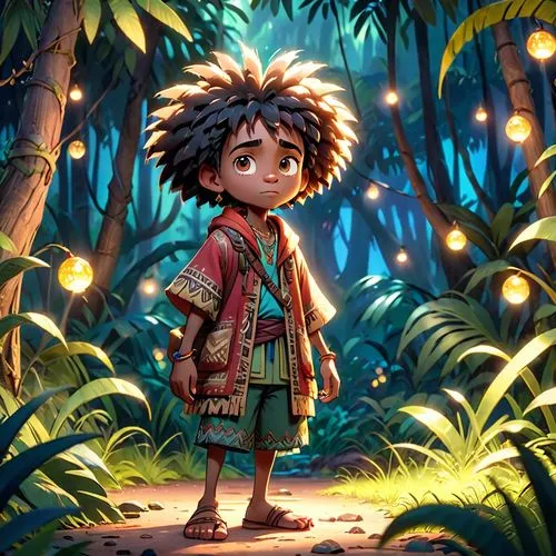 mowgli,madagascan,sanjaya,miguel of coco,auriongold,aeta,madagascans,sarafina,afrotropic,moana,pachamama,azilah,luiz,afrotropical,afroyim,kids illustration,akala,korowai,african boy,khawajah,Anime,Anime,Cartoon