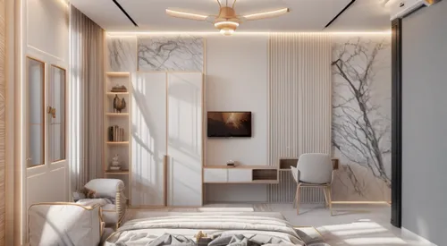 modern room,room divider,hallway space,modern decor,interior modern design,interior design,shared apartment,an apartment,sky apartment,livingroom,contemporary decor,sleeping room,guest room,apartment,white room,3d rendering,scandinavian style,danish room,bedroom,interiors