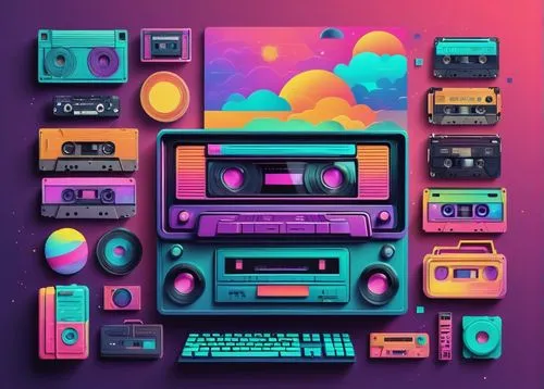 80's design,80s,retro music,retro background,cassette,retro styled,microcassette,cassettes,radio cassette,retro style,retro,retro items,musicassette,audio cassette,abstract retro,1980's,retro technology,retro eighties,cassette tape,retro look,Illustration,Children,Children 06