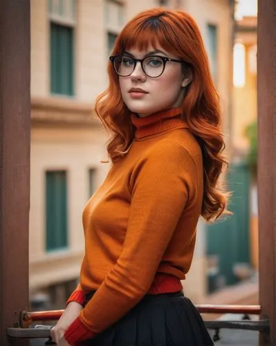 orange color,orange,with glasses,librarian,retro woman,bright orange,orange half,retro girl,greta oto,redhair,glasses,bylina,tangerine,retro women,rockabella,red-haired,asuka langley soryu,red russian,silver framed glasses,fresh orange,Photography,General,Fantasy