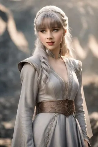 Claudia Jessie would wear a dress. platinum hair Targaryen. Style inspired by the House of the Dragon series. Brave ,white rose snow queen,fantasy woman,the snow queen,ice queen,bran,elaeis,suit of th