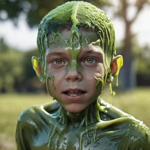 green skin,slime,perroncel,slimed,aaaa,green bubbles,gelernter,oobleck,greeniaus,green frog,greeno,greenie,goo,three-lobed slime,cinema 4d,verde,aaa,cgi,green,avatar,Photography,General,Realistic