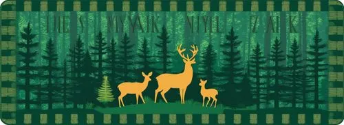 森林松树鹿矢量图,two deer in the woods are depicted on the back side of the card,x axis deer elk,forest animals,forest background,deer illustration,elk,intarsia,Illustration,Japanese style,Japanese Style 14