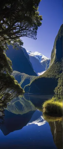 milford sound,new zealand,tasmania,geirangerfjord,nordland,south island,fjord,geiranger,fjords,northern norway,north island,norway coast,lysefjord,norway island,landscapes beautiful,new south wales,baffin island,sognefjord,beagle channel,norway,Illustration,Abstract Fantasy,Abstract Fantasy 21