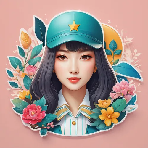 tiktok icon,vector illustration,zodiac sign libra,fantasy portrait,dribbble,vector girl,apple icon,mulan,zodiac sign gemini,flora,witch's hat icon,jasmine blossom,custom portrait,fairy tale icons,horoscope libra,retro girl,pinterest icon,dribbble icon,phone icon,portrait background,Illustration,Realistic Fantasy,Realistic Fantasy 08