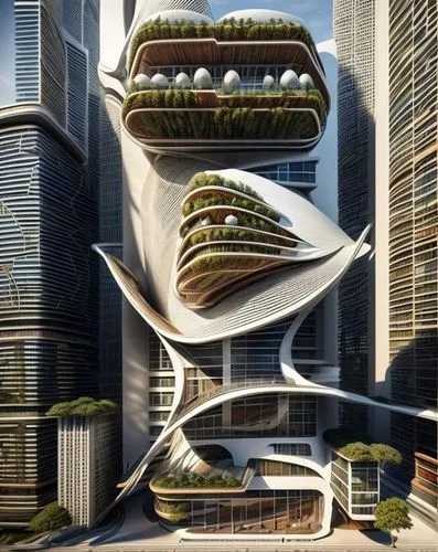 futuristic architecture,arcology,morphosis,largest hotel in dubai,escala,skylstad