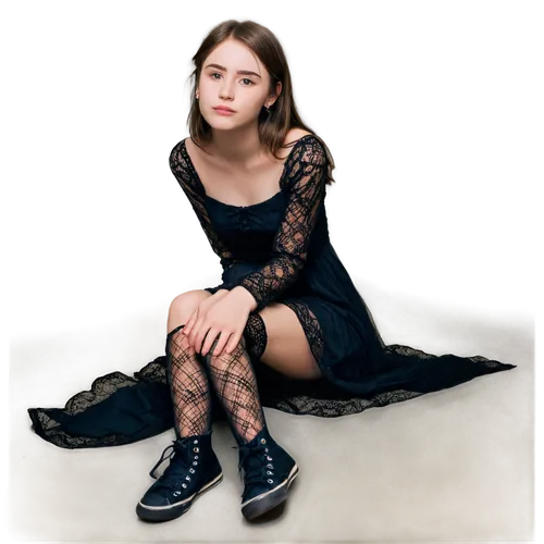 black shoes,caterino,gothic dress,dinnerstein,black dress,in a black dress,little black dress,a girl in a dress,gothic portrait,tancred,portrait background,black and lace,dennings,in black,lbd,jehane,kotova,arya,studio photo,black skirt,Illustration,Realistic Fantasy,Realistic Fantasy 07